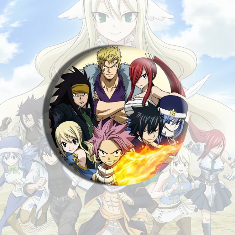 Fairy tail Anime tinplate brooch badge price for 5 pcs