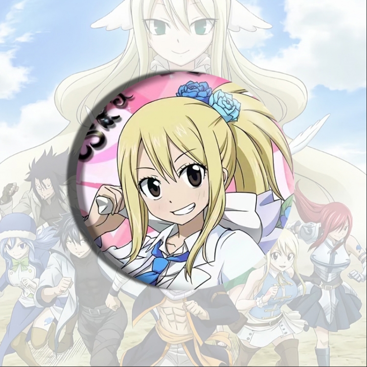 Fairy tail Anime tinplate brooch badge price for 5 pcs