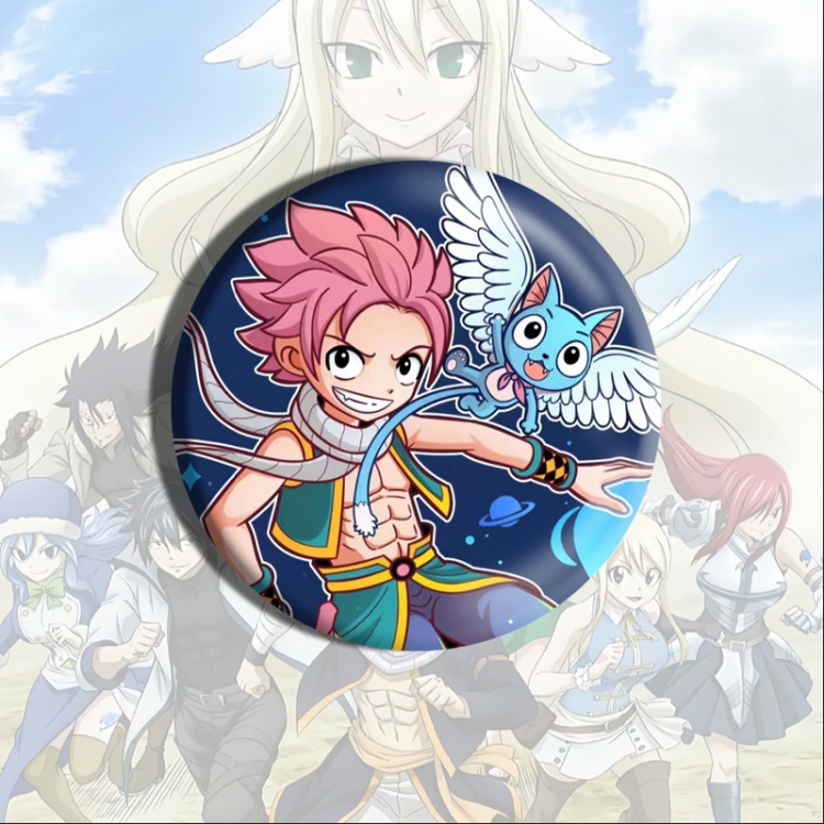 Fairy tail Anime tinplate brooch badge price for 5 pcs