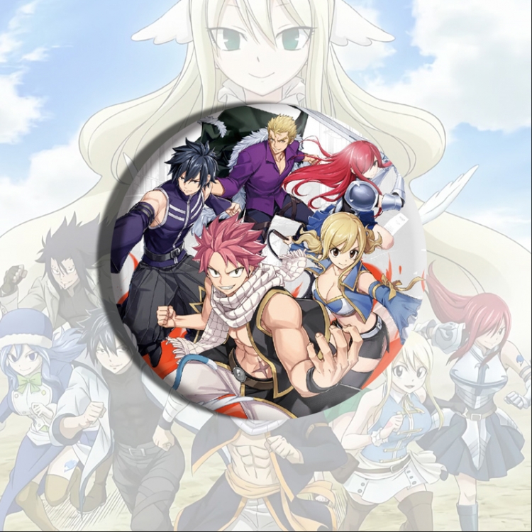 Fairy tail Anime tinplate brooch badge price for 5 pcs