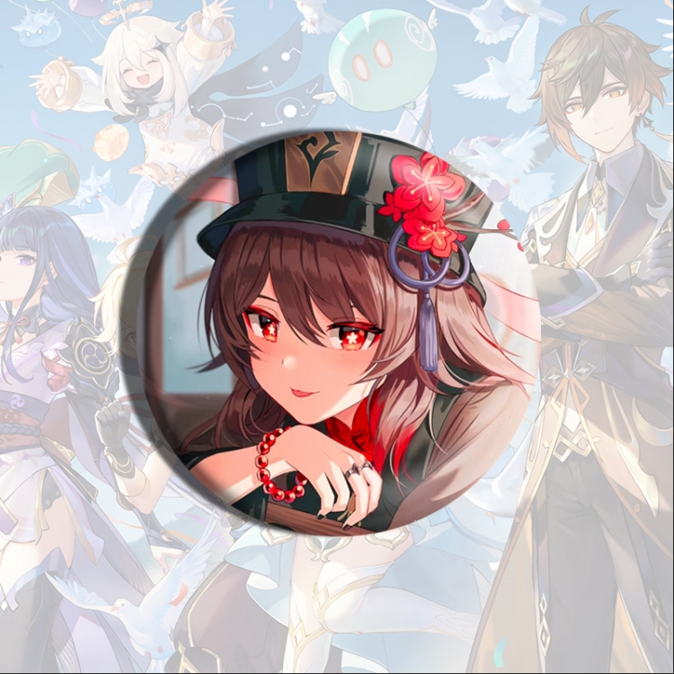 Genshin Impact Anime tinplate brooch badge price for 5 pcs