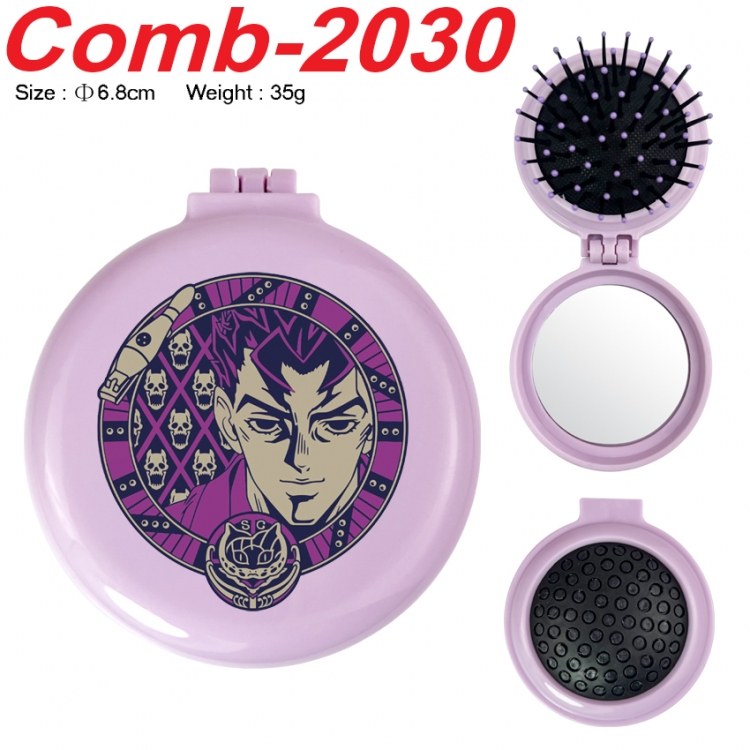 JoJos Bizarre Adventure UV printed student multifunctional small mirror and comb 6.8cm  price for 5 pcs