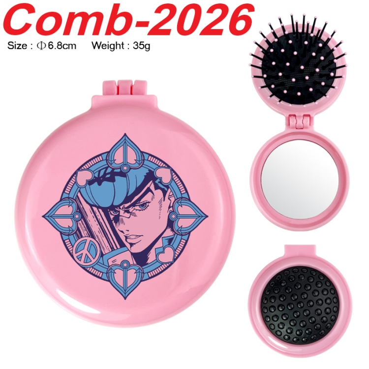 JoJos Bizarre Adventure UV printed student multifunctional small mirror and comb 6.8cm  price for 5 pcs