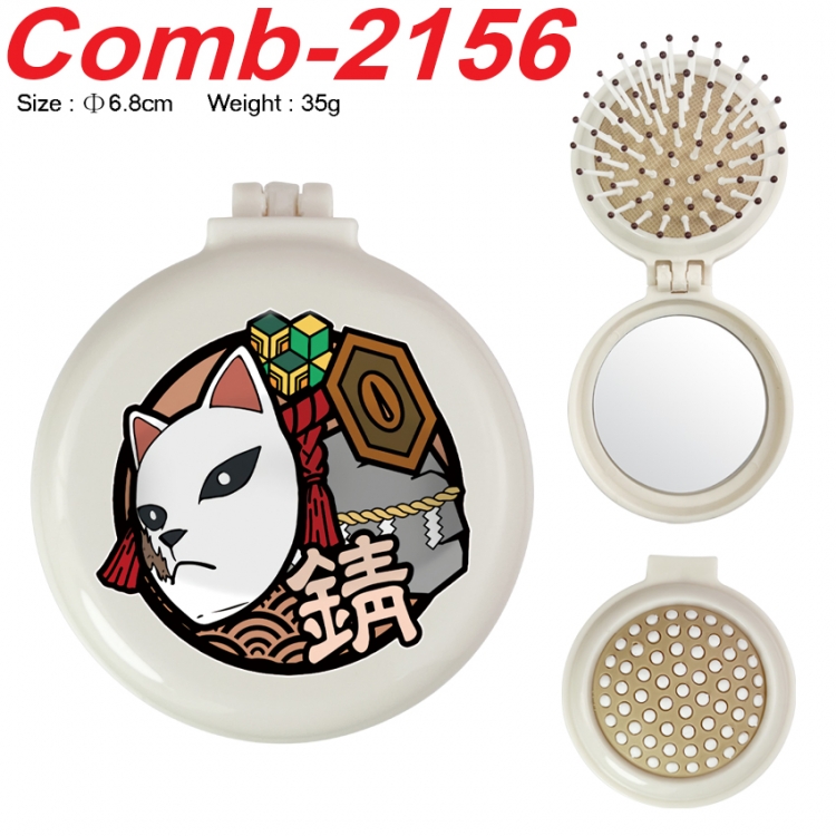 Demon Slayer Kimets UV printed student multifunctional small mirror and comb 6.8cm  price for 5 pcs