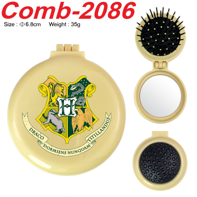 Harry Potter UV printed student multifunctional small mirror and comb 6.8cm  price for 5 pcs