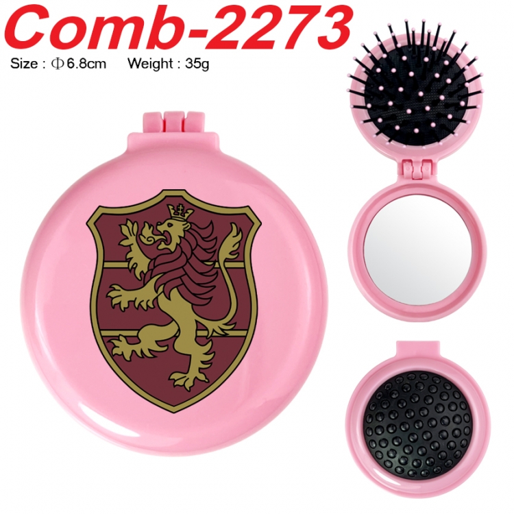 Black Clover UV printed student multifunctional small mirror and comb 6.8cm  price for 5 pcs