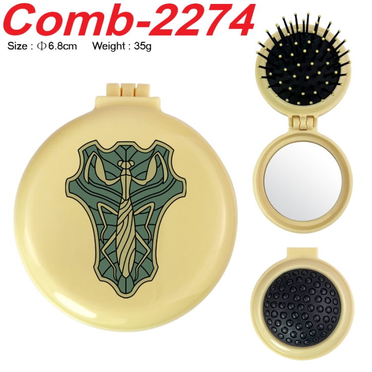 Black Clover UV printed student multifunctional small mirror and comb 6.8cm  price for 5 pcs