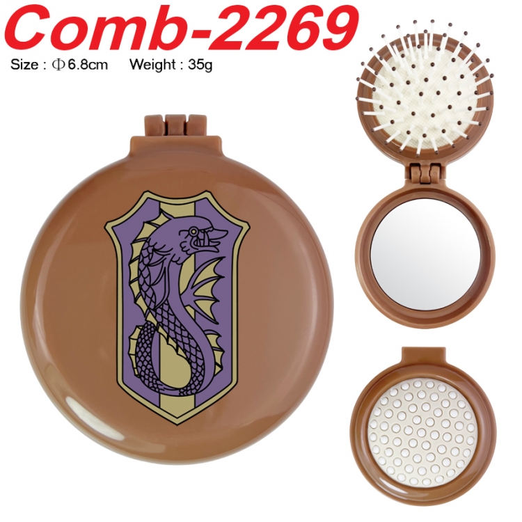 Black Clover UV printed student multifunctional small mirror and comb 6.8cm  price for 5 pcs