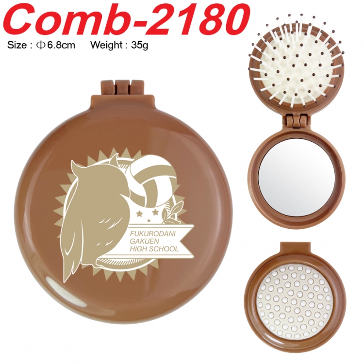 Haikyuu!! UV printed student multifunctional small mirror and comb 6.8cm  price for 5 pcs