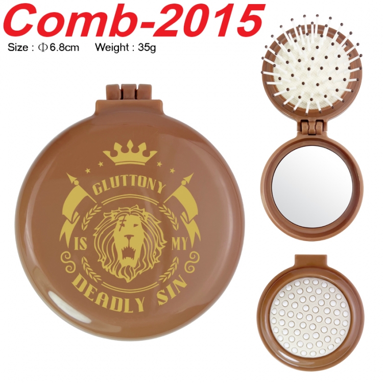 The Seven Deadly Sins UV printed student multifunctional small mirror and comb 6.8cm  price for 5 pcs