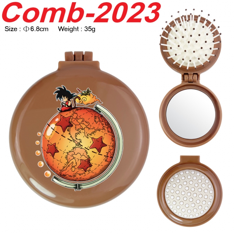 DRAGON BALL UV printed student multifunctional small mirror and comb 6.8cm  price for 5 pcs