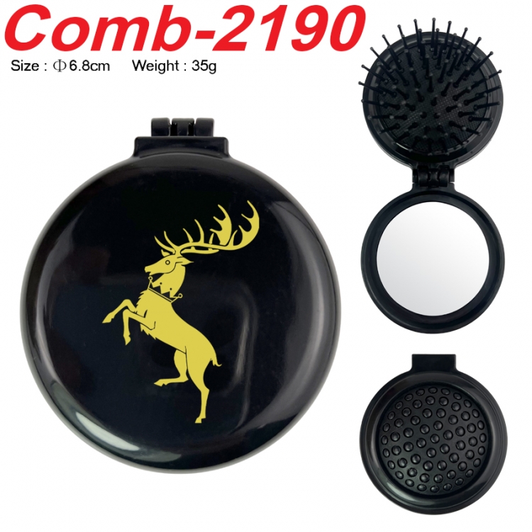 Game of Thrones UV printed student multifunctional small mirror and comb 6.8cm  price for 5 pcs