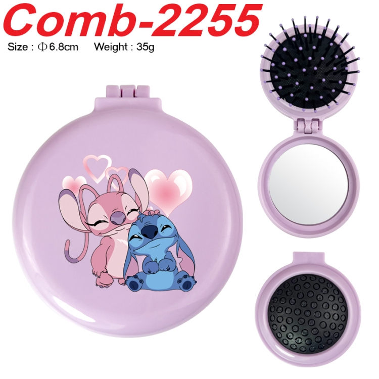 Lilo & Stitch UV printed student multifunctional small mirror and comb 6.8cm  price for 5 pcs