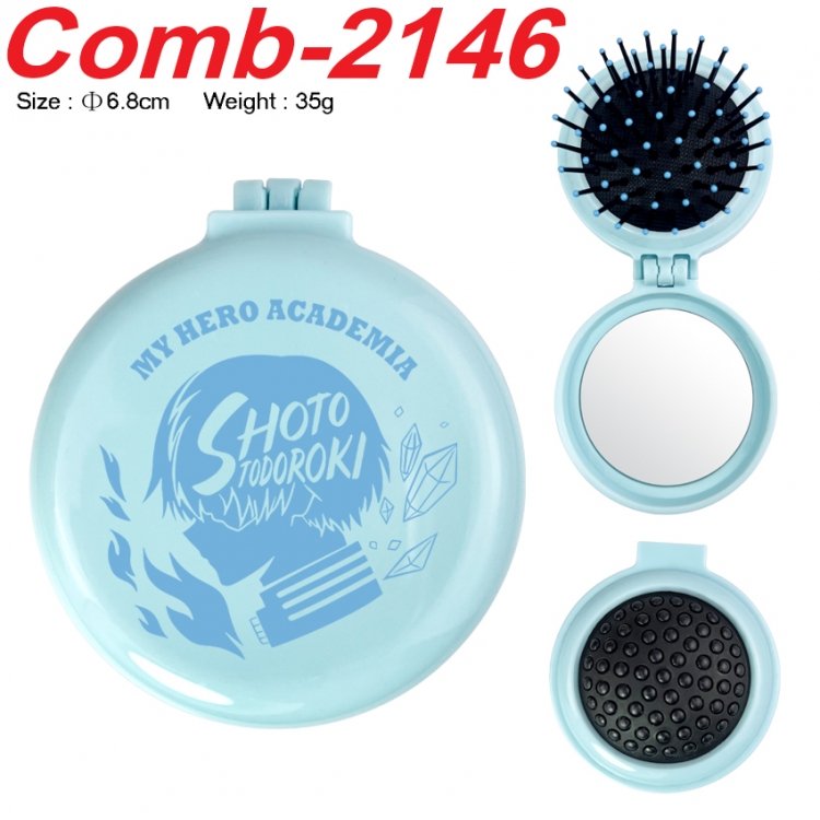 My Hero Academia UV printed student multifunctional small mirror and comb 6.8cm  price for 5 pcs