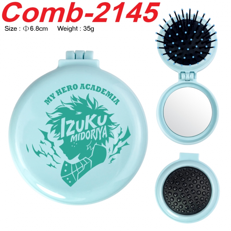 My Hero Academia UV printed student multifunctional small mirror and comb 6.8cm  price for 5 pcs