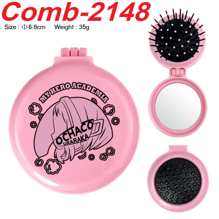 My Hero Academia UV printed student multifunctional small mirror and comb 6.8cm  price for 5 pcs