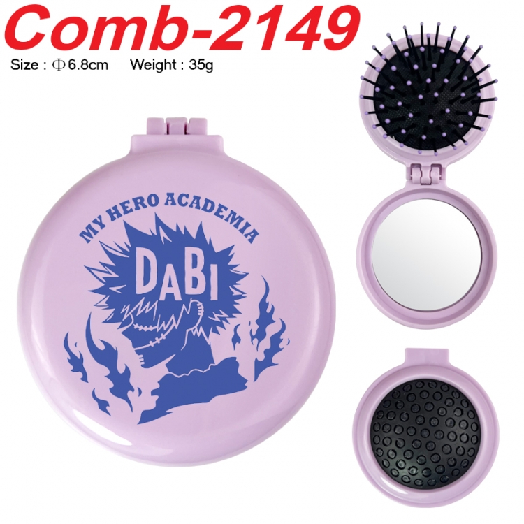 My Hero Academia UV printed student multifunctional small mirror and comb 6.8cm  price for 5 pcs