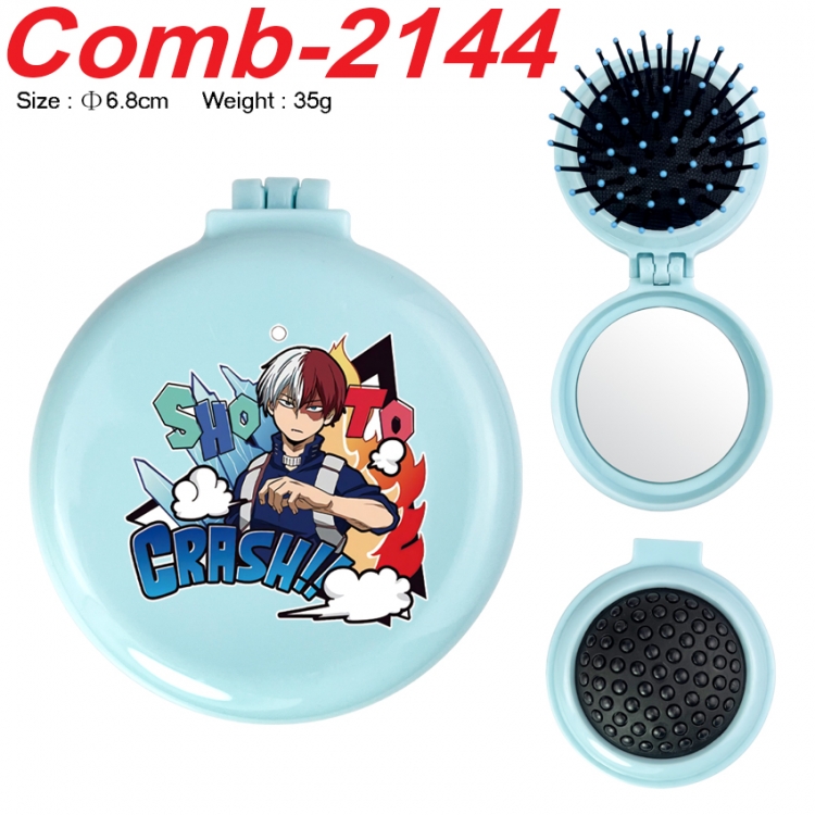 My Hero Academia UV printed student multifunctional small mirror and comb 6.8cm  price for 5 pcs