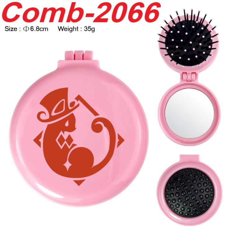 Genshin Impact UV printed student multifunctional small mirror and comb 6.8cm  price for 5 pcs