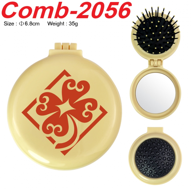 Genshin Impact UV printed student multifunctional small mirror and comb 6.8cm  price for 5 pcs