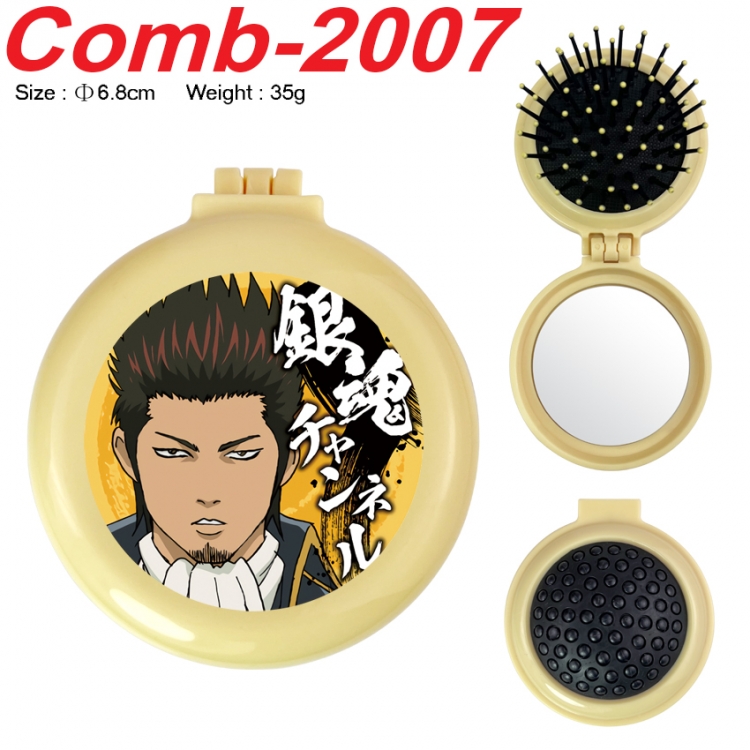 Gintama UV printed student multifunctional small mirror and comb 6.8cm  price for 5 pcs