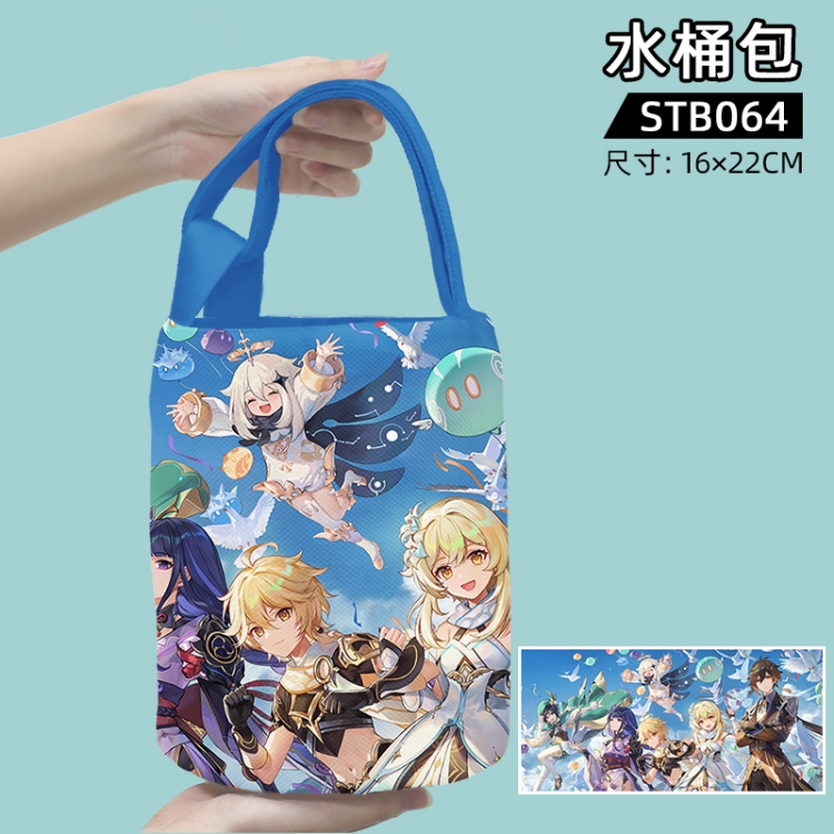 Genshin Impact Game bucket bag 16x22cm STB064