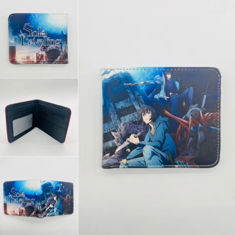 Solo Leveling:Arise  Full color Two fold short card case wallet 11X9.5CM