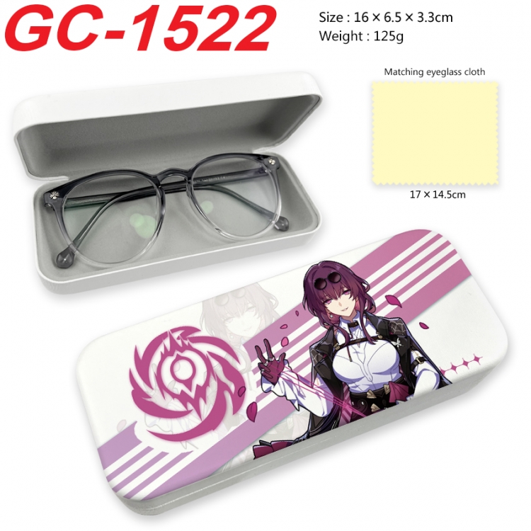 Honkai: Star Rail Anime UV printed PU leather material glasses case 16X6.5X3.3cm