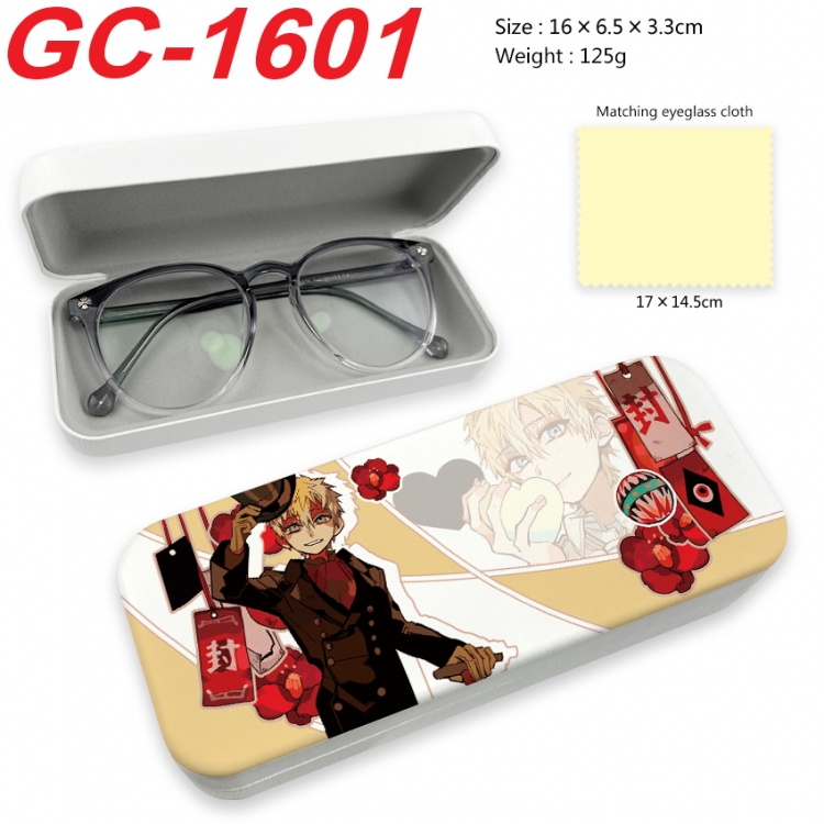 Toilet-bound Hanako-kun Anime UV printed PU leather material glasses case 16X6.5X3.3cm