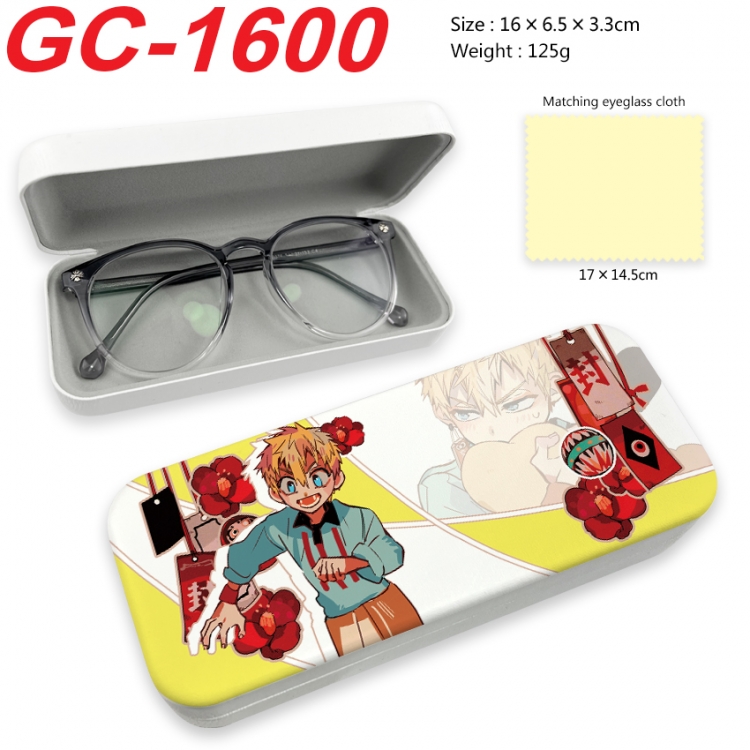 Toilet-bound Hanako-kun Anime UV printed PU leather material glasses case 16X6.5X3.3cm