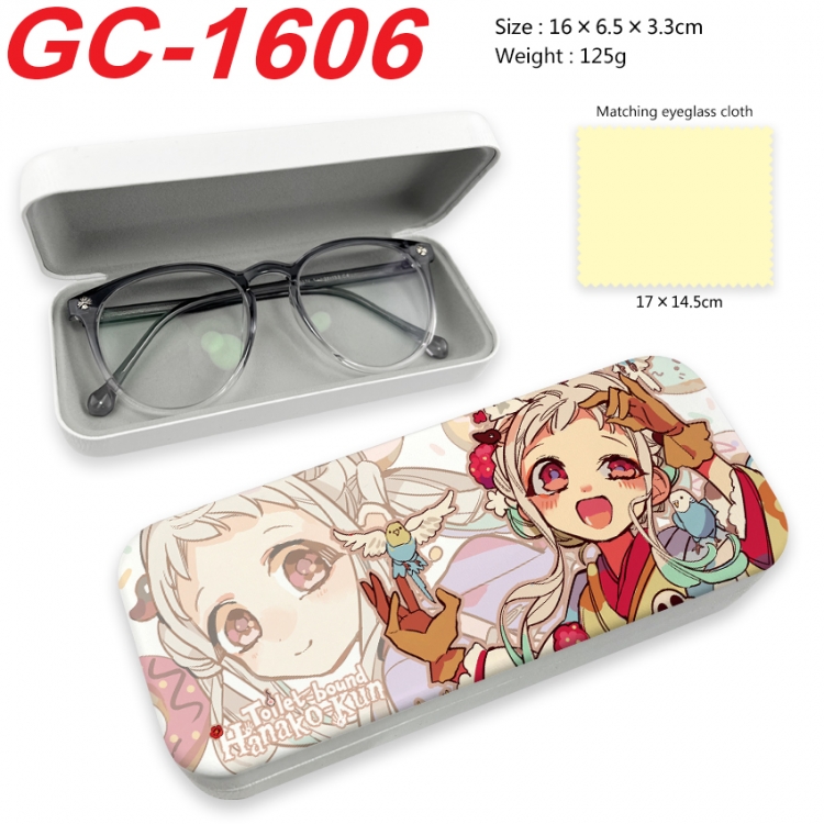 Toilet-bound Hanako-kun Anime UV printed PU leather material glasses case 16X6.5X3.3cm