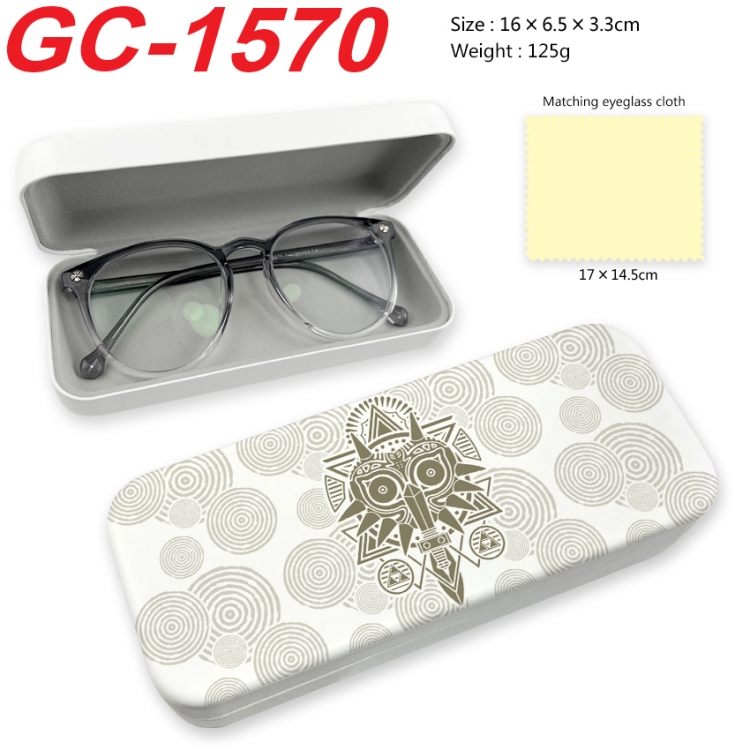 The Legend of Zelda Anime UV printed PU leather material glasses case 16X6.5X3.3cm