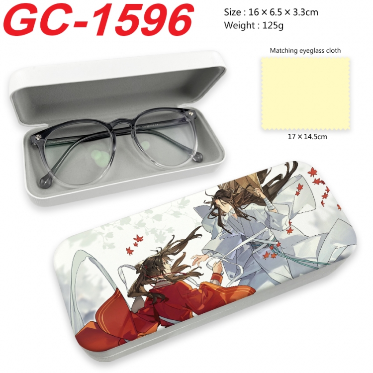 Heaven Official's Blessing Anime UV printed PU leather material glasses case 16X6.5X3.3cm