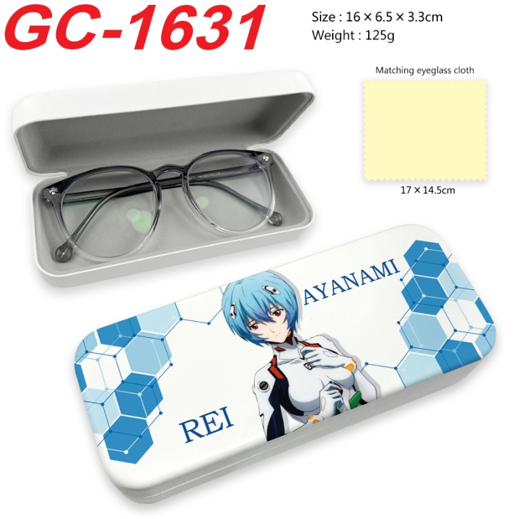 EVA Anime UV printed PU leather material glasses case 16X6.5X3.3cm