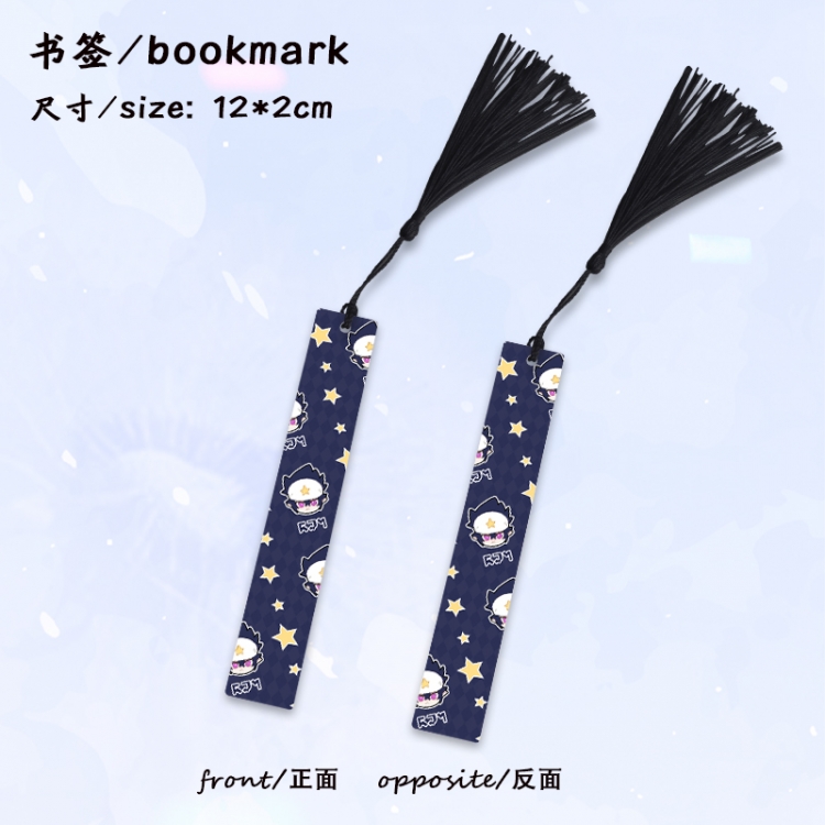 AOTU Anime full-color printed metal bookmark stationery accessories 12X2CM price for 5 pcs