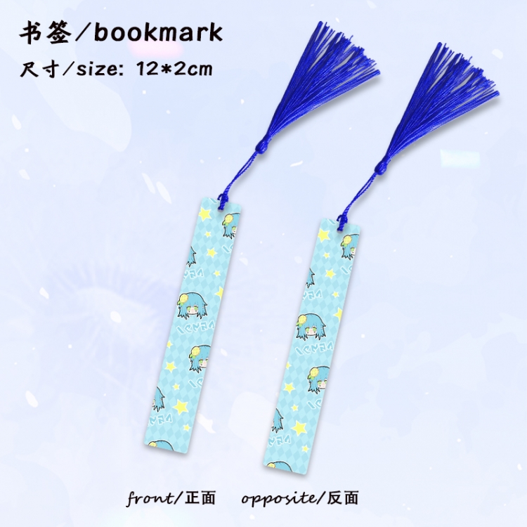 AOTU Anime full-color printed metal bookmark stationery accessories 12X2CM price for 5 pcs