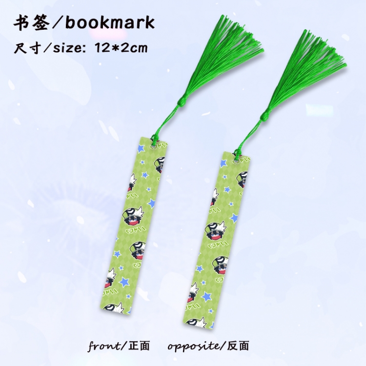 AOTU Anime full-color printed metal bookmark stationery accessories 12X2CM price for 5 pcs