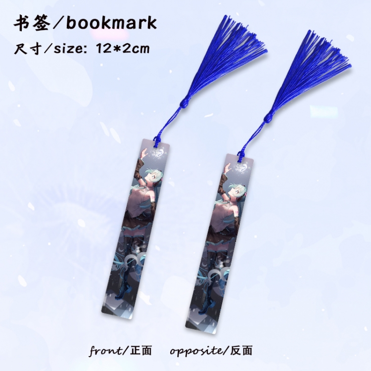 Hatsune Miku Anime full-color printed metal bookmark stationery accessories 12X2CM price for 5 pcs
