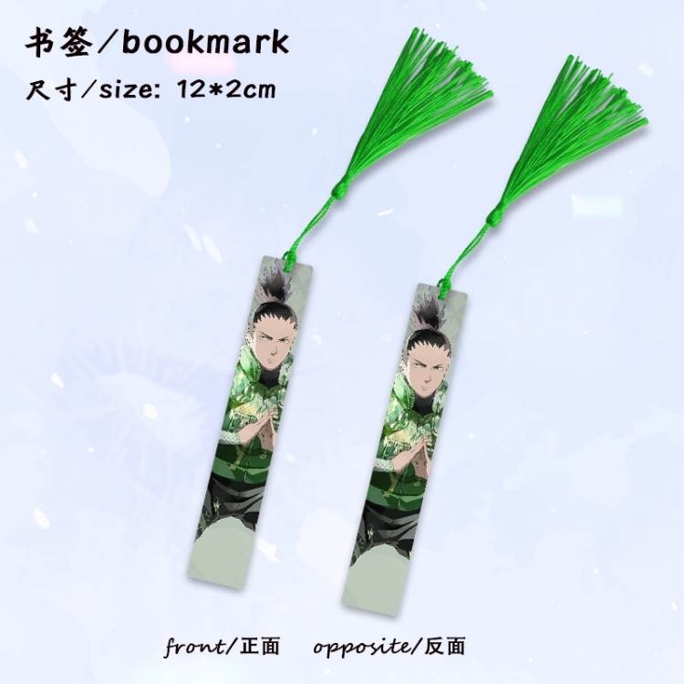  Naruto Anime full-color printed metal bookmark stationery accessories 12X2CM price for 5 pcs