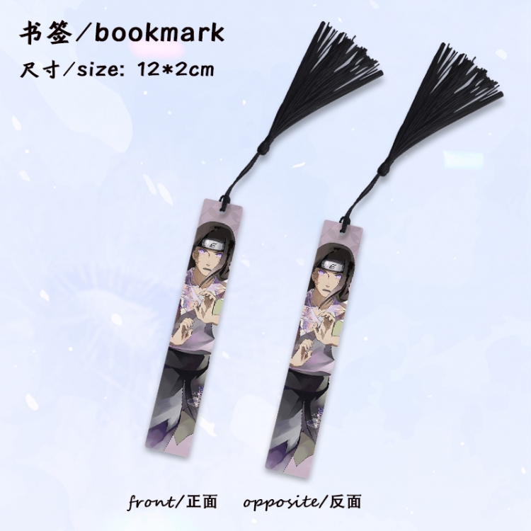  Naruto Anime full-color printed metal bookmark stationery accessories 12X2CM price for 5 pcs