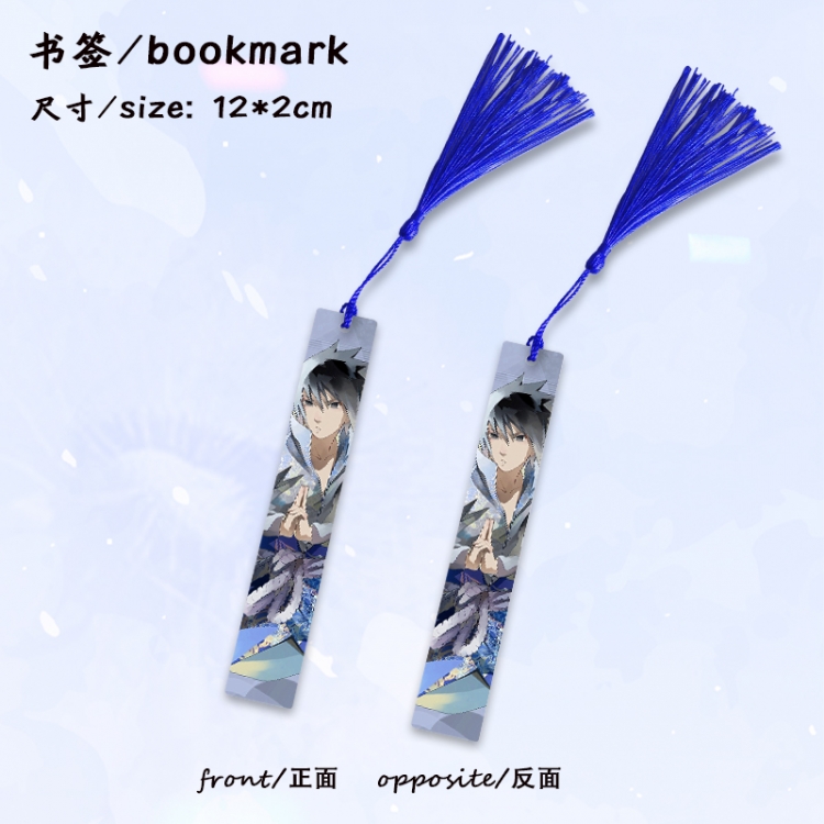  Naruto Anime full-color printed metal bookmark stationery accessories 12X2CM price for 5 pcs