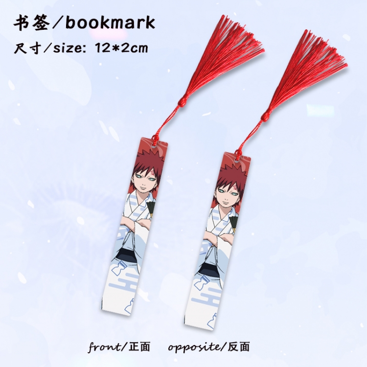  Naruto Anime full-color printed metal bookmark stationery accessories 12X2CM price for 5 pcs