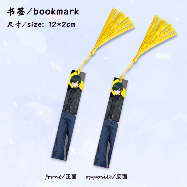 BLUE LOCK Anime full-color printed metal bookmark stationery accessories 12X2CM price for 5 pcs