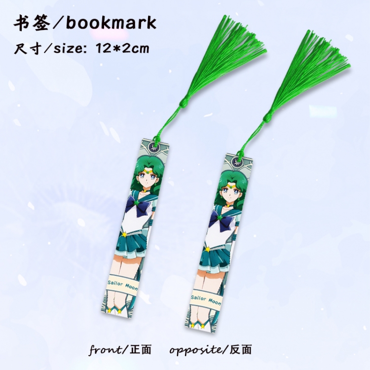  sailormoon Anime full-color printed metal bookmark stationery accessories 12X2CM price for 5 pcs
