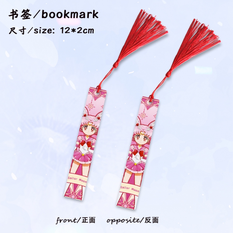  sailormoon Anime full-color printed metal bookmark stationery accessories 12X2CM price for 5 pcs