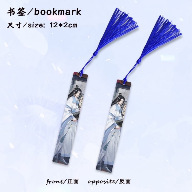 The wizard of the de Anime full-color printed metal bookmark stationery accessories 12X2CM price for 5 pcs