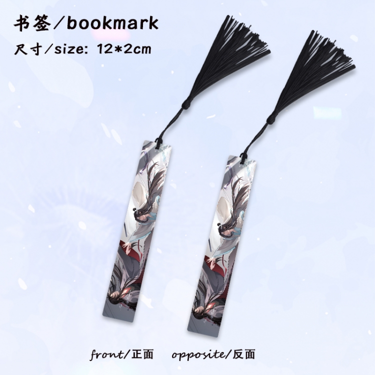 The wizard of the de Anime full-color printed metal bookmark stationery accessories 12X2CM price for 5 pcs