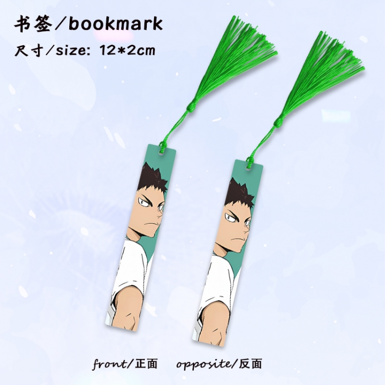 Haikyuu!! Anime full-color printed metal bookmark stationery accessories 12X2CM price for 5 pcs