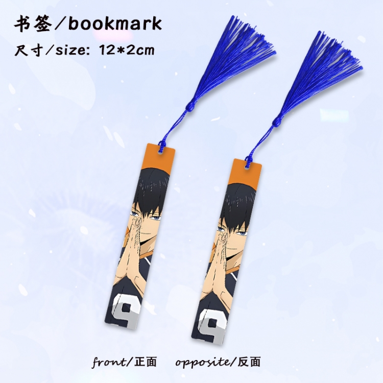 Haikyuu!! Anime full-color printed metal bookmark stationery accessories 12X2CM price for 5 pcs