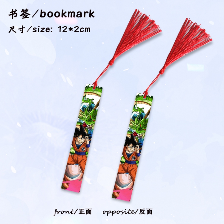 DRAGON BALL Anime full-color printed metal bookmark stationery accessories 12X2CM price for 5 pcs